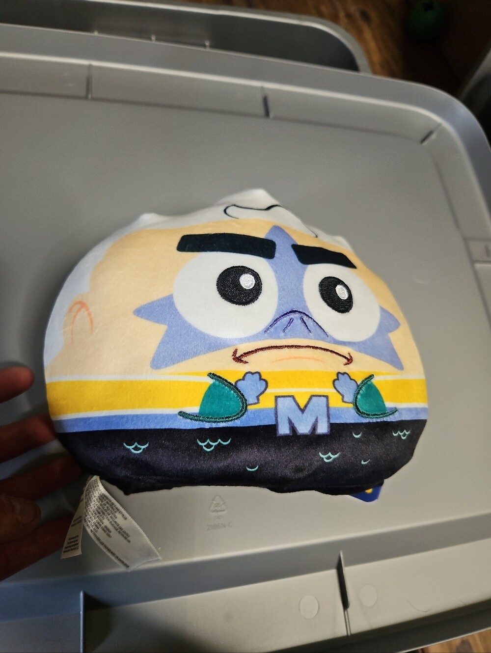 SPONGEBOB TeeTurtle Reversible One Size PLUSH: Mermaidman and Barnacleboy: NEW